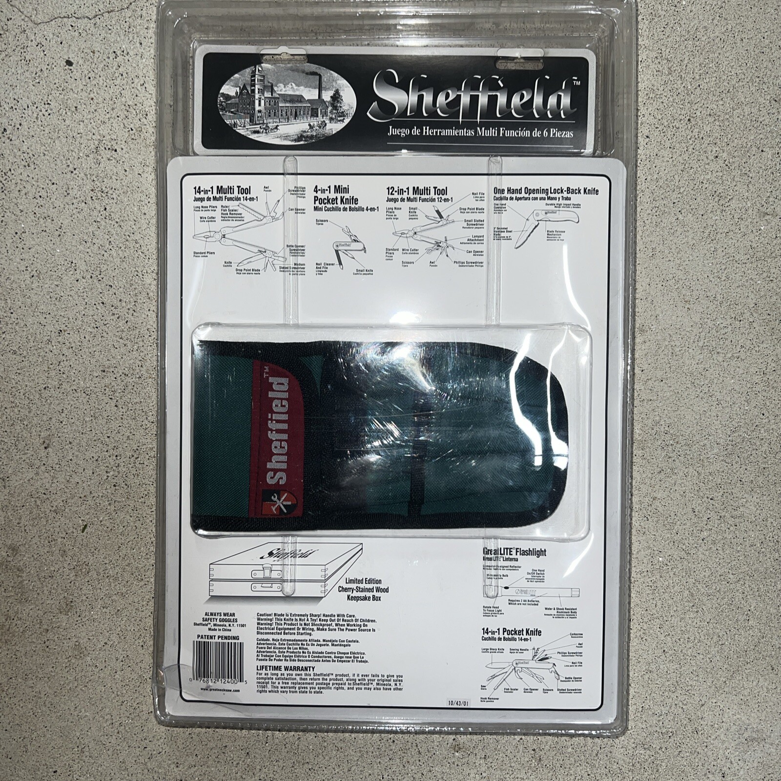 SHEFFIELD 6 piece MULTI FUNCTION Tool KIT 12400