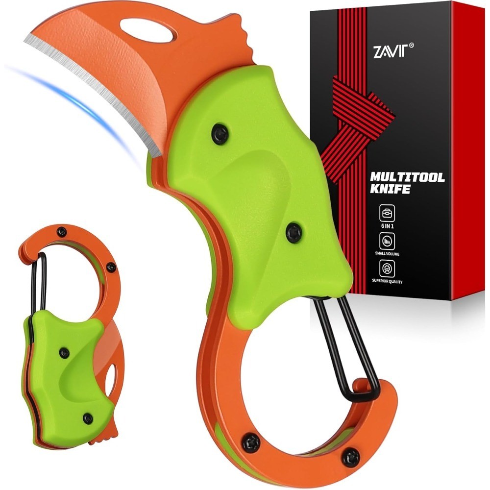 Small Pocket Knife Keychain Box Cutter EDC Gadget for Men Husband