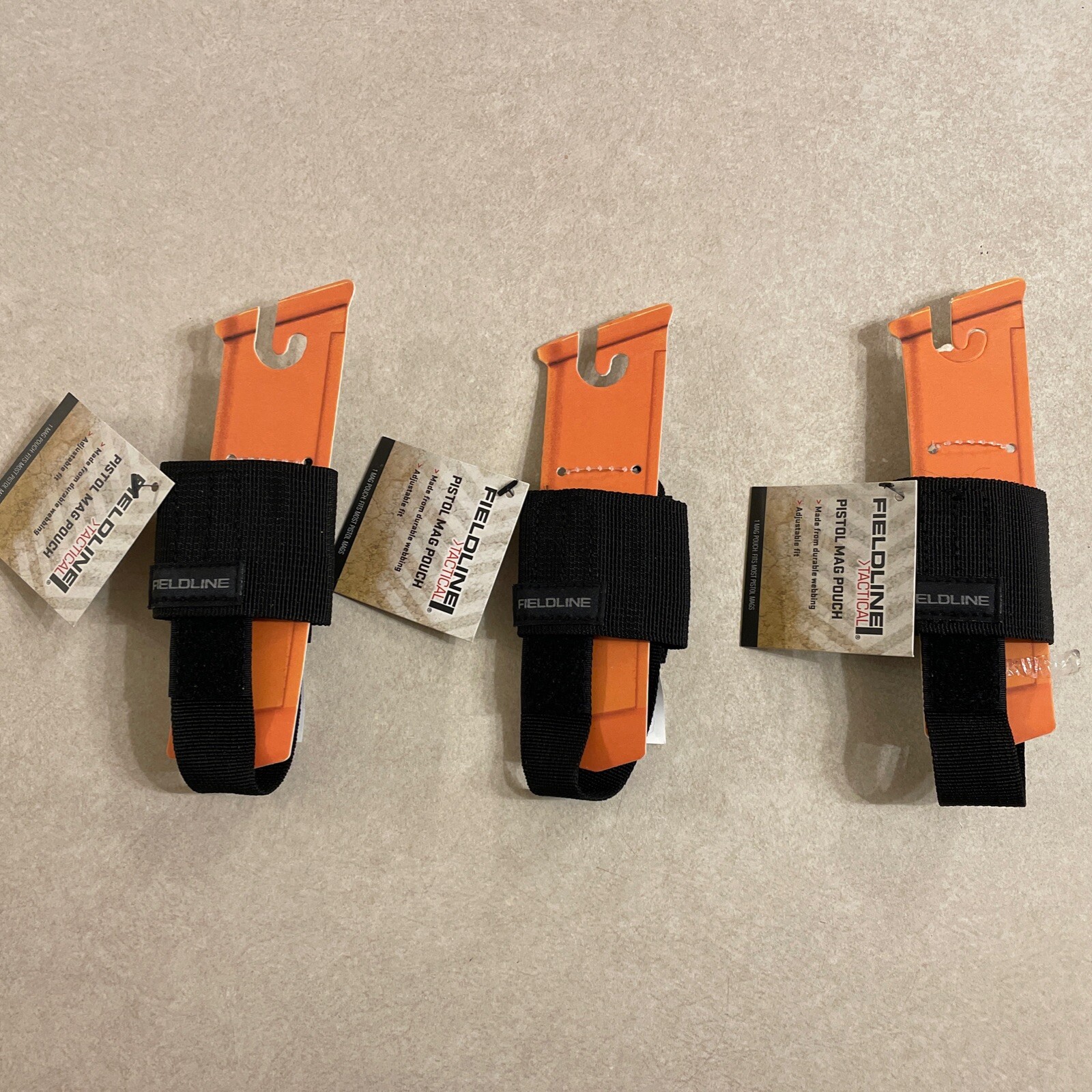 3 PACK SOG Pistol Mag Pouch by Fieldline w/ Adjustable Grip & Durable Webbing 🔫