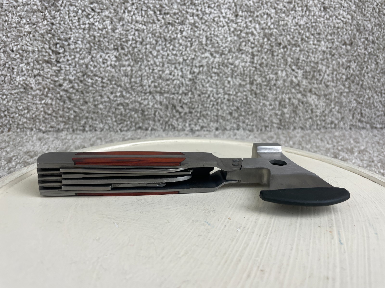 Sheffield 12301 Camper 12-in1 Multi-Tool Handheld Axe Head Spike Hammer