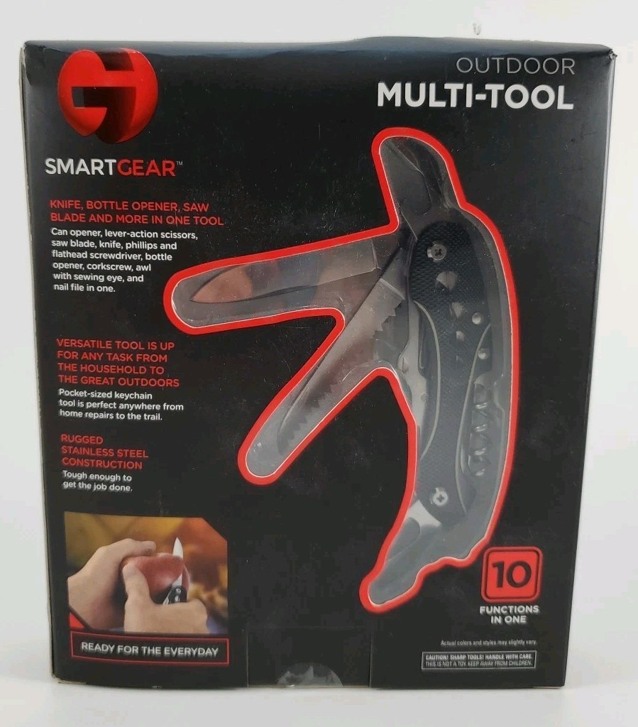 New SmartGear Outdoor Pocket Knife Multi-Tool 10 Functions In One