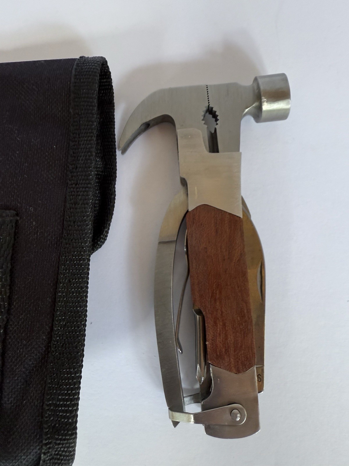 SHEFFIELD TOOLS, Hammer-Multi-tool. 14-in-1. Stainless & Wood. Nice.