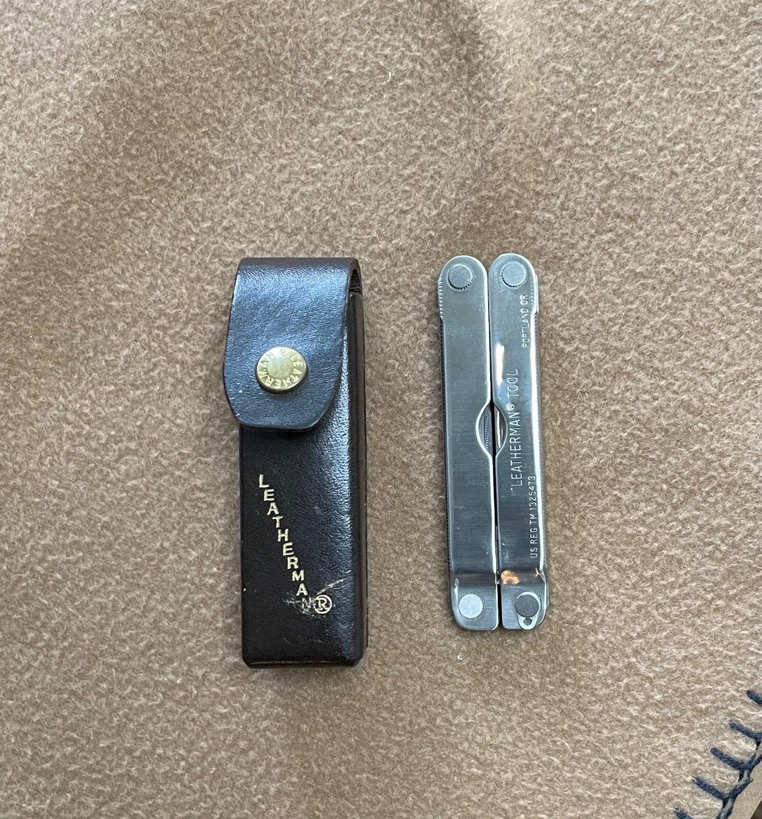 VINTAGE NEW NEVER USED ORIGINAL LEATHERMAN MULTI TOOL TM1325473 WITH ORIG. CASE