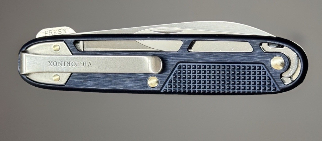 Victorinox Synergy Blue 93mm Refined Alox Scales Swiss Army Knife w/ Pocket Clip