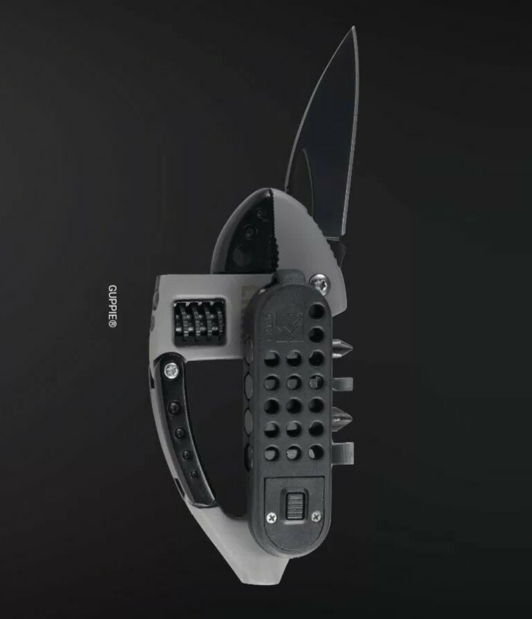 NEW”CRKT GUPPIE MULTI TOOL,Carabiner,Adjustable wrench knifeLEDlight Screwdriver