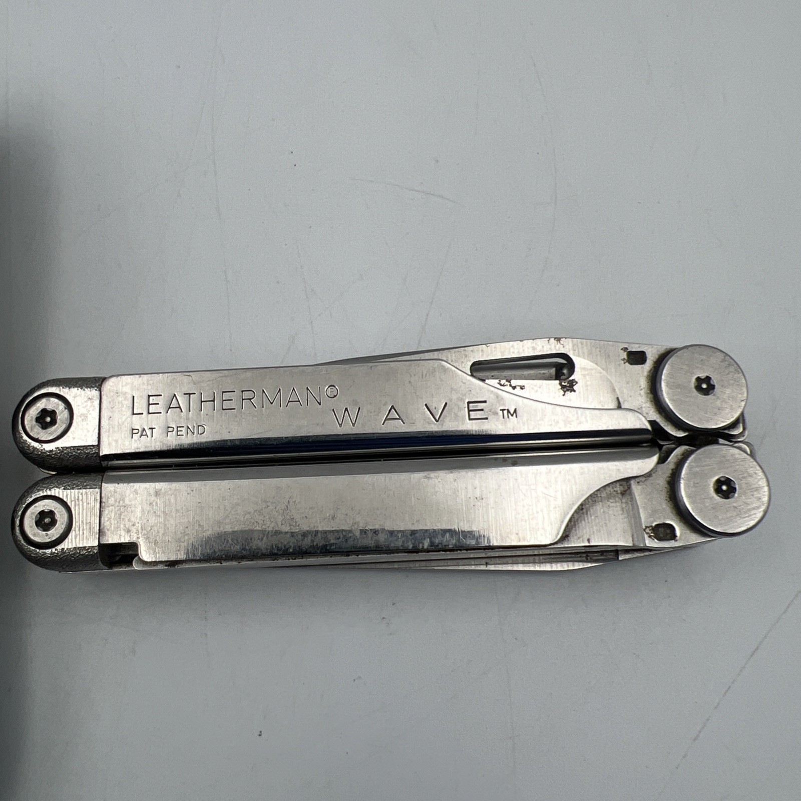 Vintage LEATHERMAN WAVE Pat.Pending Original Multi Tool with leather sheath