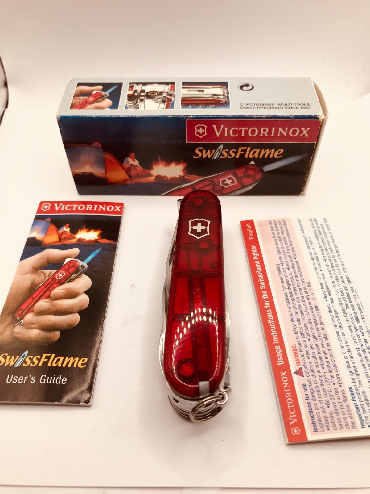 RARE Victorinox Campflame /W Saw 1.3715.FT Swiss Knife  EXCELLENT UNIQUE Collec