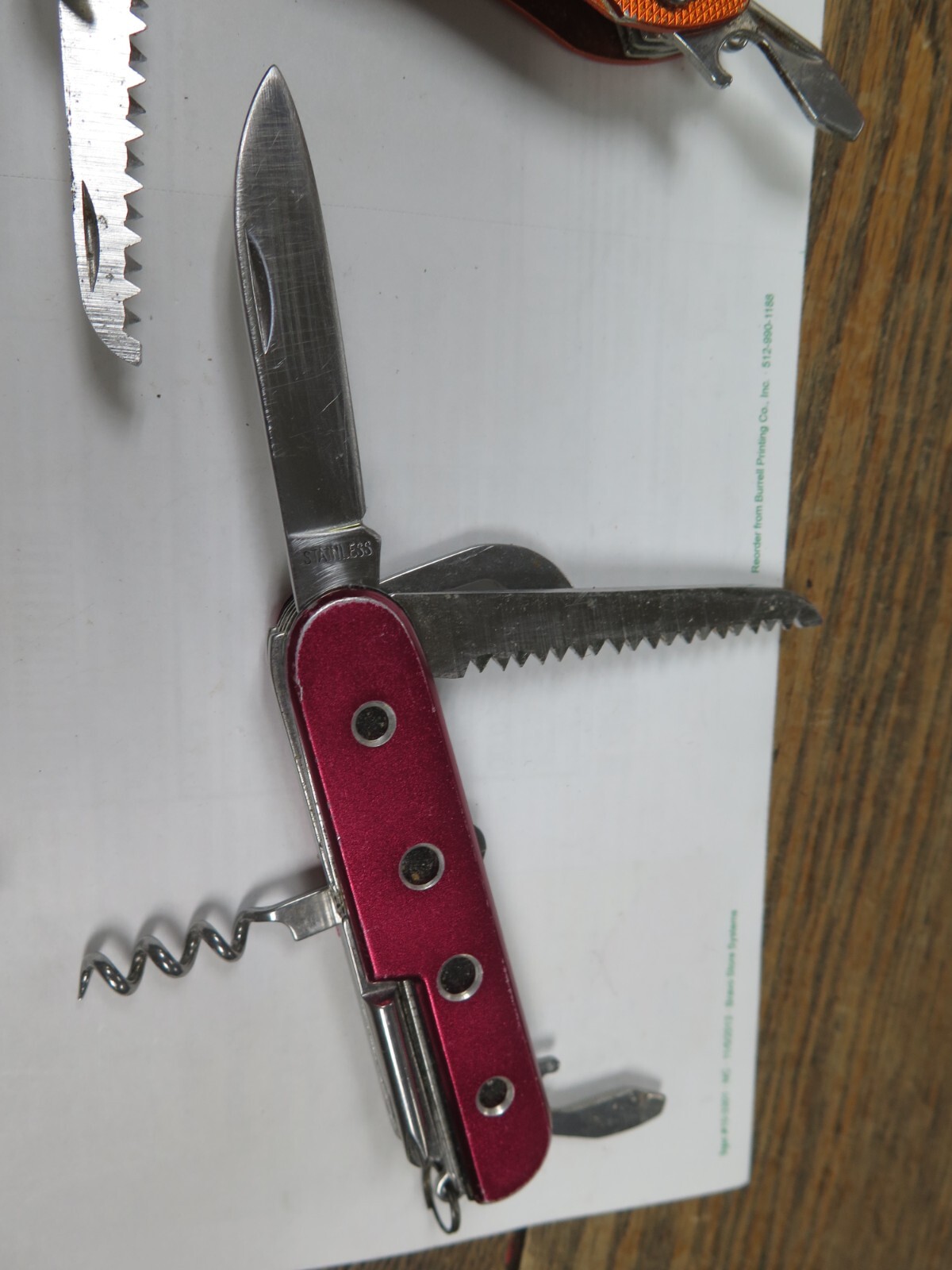 3 QTY LOT SALE ORANGE RED BROWN Multi-Tool, ALL USED AND WORK