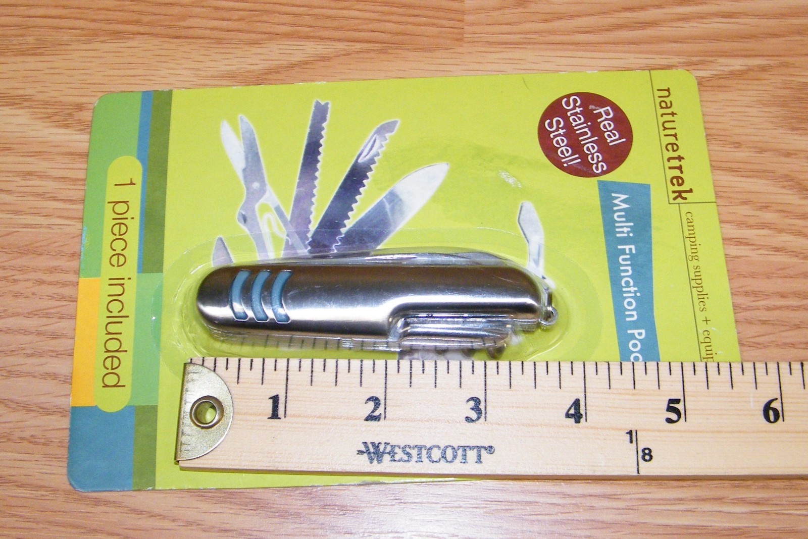 Naturetrek Camping Supplies Multi Function Stainless Steel Pocket Knife **NEW**
