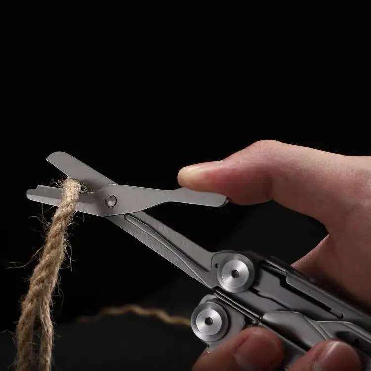 Daicamping DL10 Multi Tool Folding Pocket Knife Sheath Scissors Screw Pliers Can