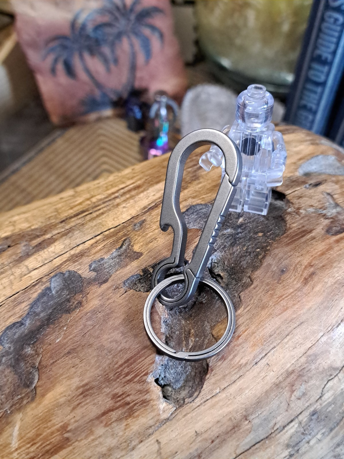 EDC Titanium Carabiner Keychain