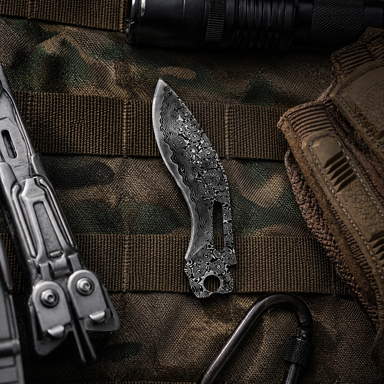 VG10 Damascus Replacement Blade for Leatherman Surge Multitool 92mm