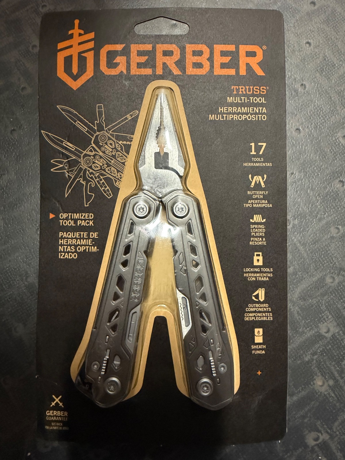 Gerber Truss Multi-Tool with Sheath Stainless Steel 17-Tools
