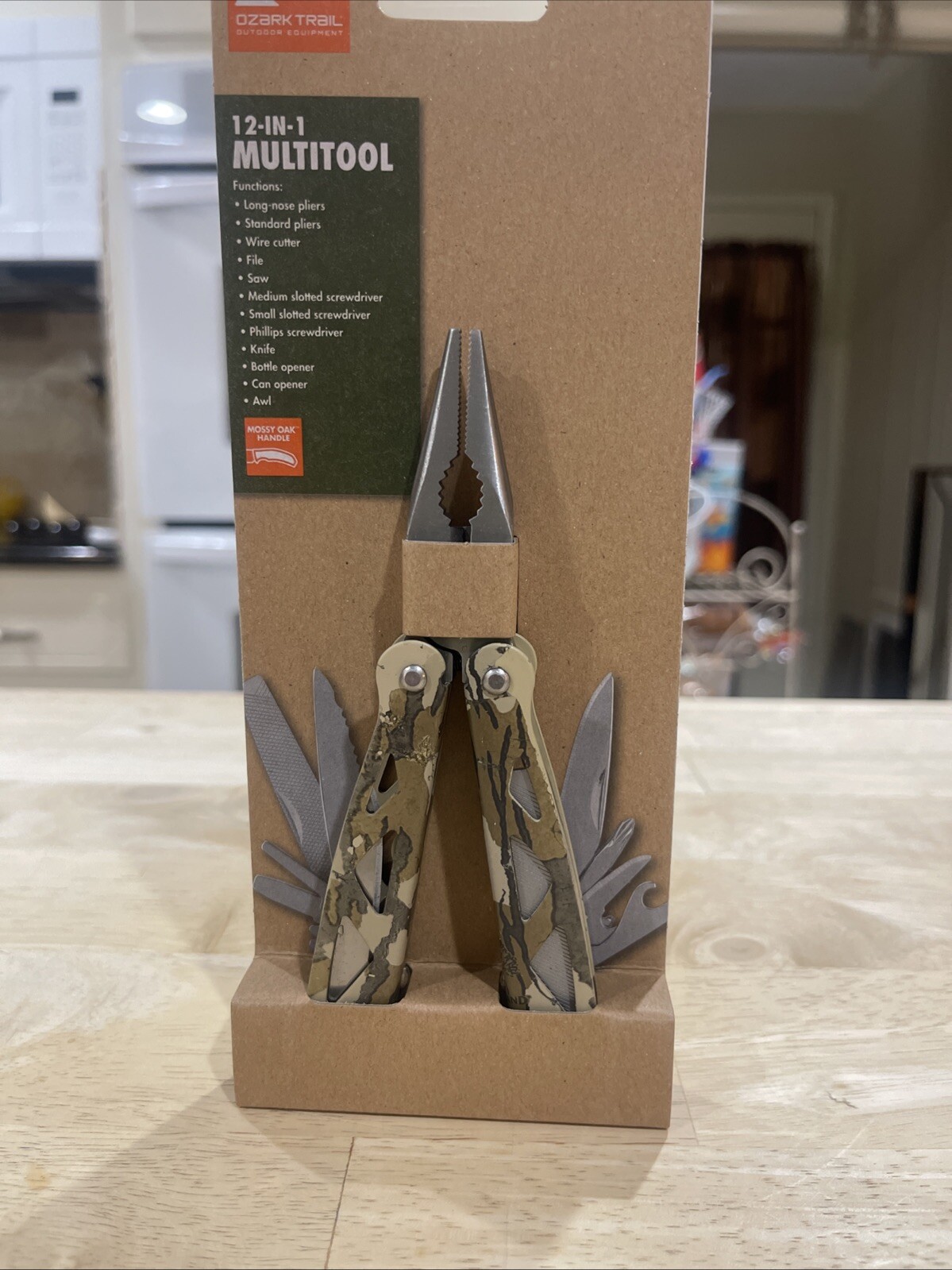 Ozark Trail Camo Multi-Tool 12-in-1, Stainless Steel NEW
