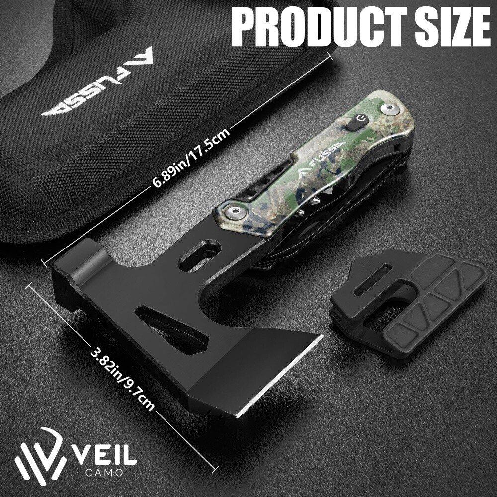 Multi Tool Axe Hammer Multitool Hatchet Stainless Steel EDC Pocket Knife