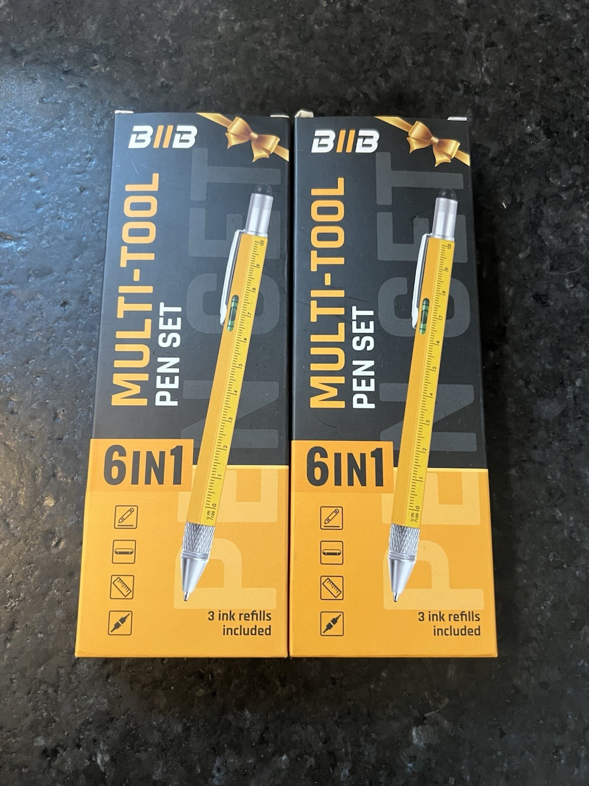 Set of 2 – Gift Multitool Pen 6 in 1,