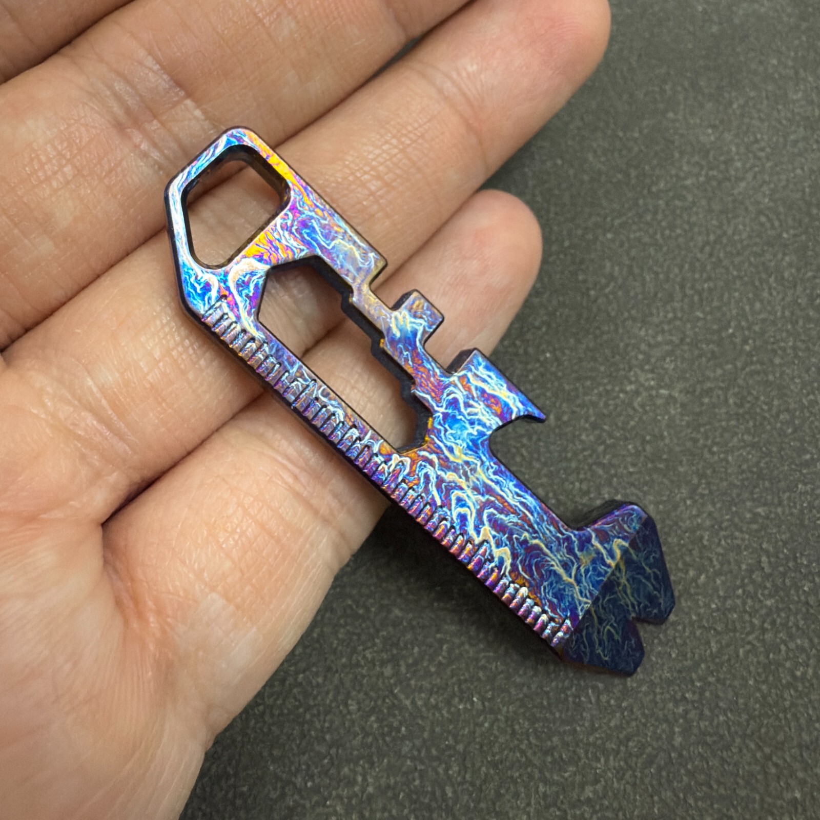 RIHE Design TC4 Titanium Rod EDC Bottle Opener Crowbar -Color