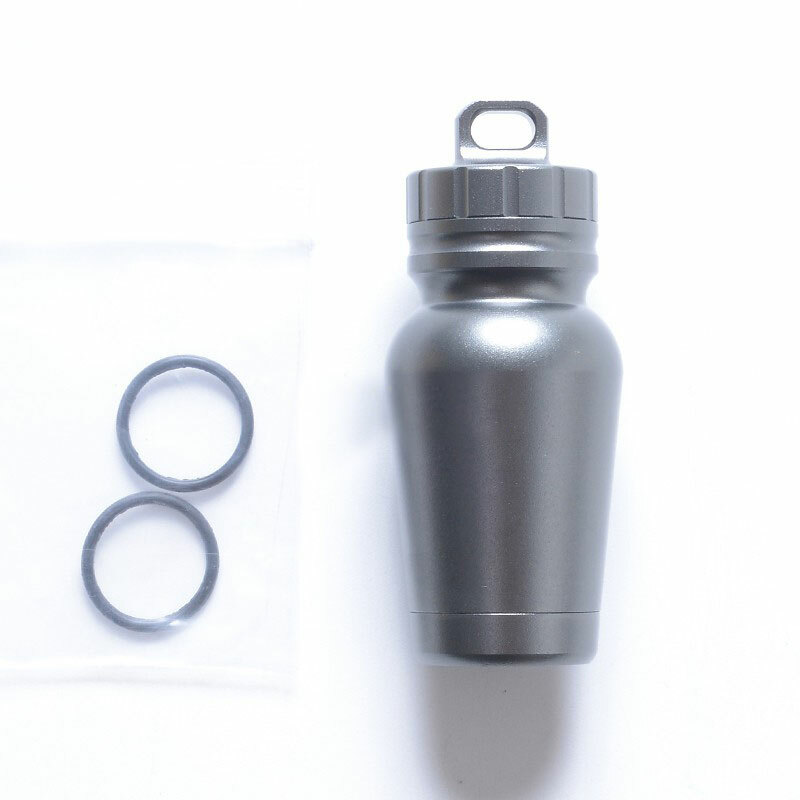 CNC Aluminium Alloy Outdoor Survival Waterproof Box Travel EDC Keychain Tank