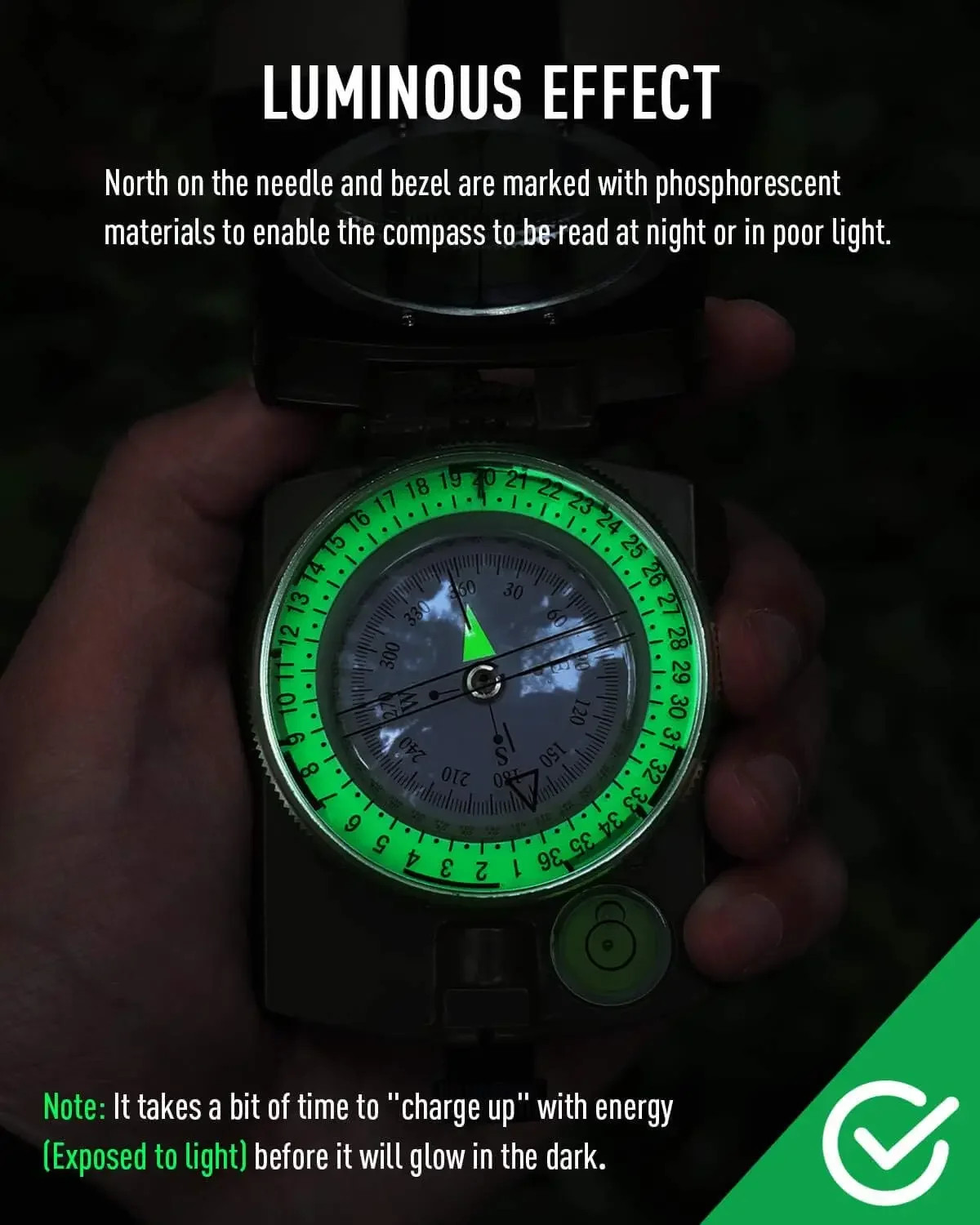 New Compass For Camping,Portable Waterproof Impact Resistant Compass for Hiking