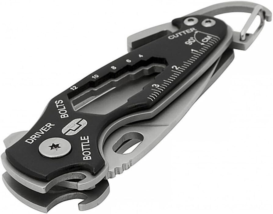 True Utility Smart Pocket Knife 11-in-1 Multi Tool With Weatherproof Case Clip