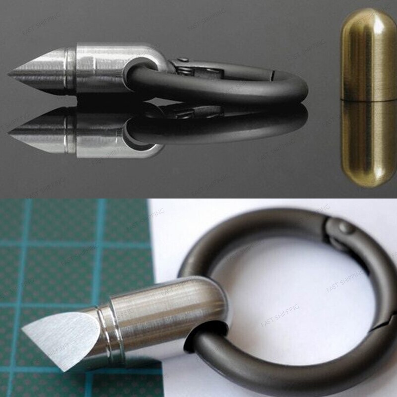 Mini Keychain Pendant Knife EDC Gear Microblade Multi-Function Key Cutting Tool