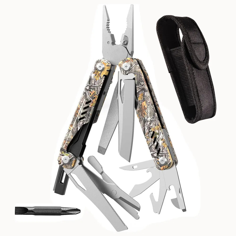 Multitool Folding Knife Multi functional Pocket Pliers Outdoor Portable Camping