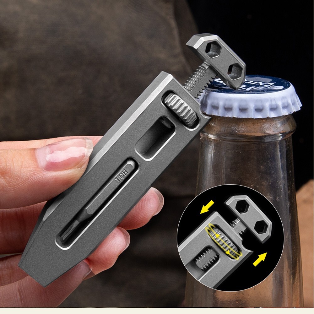 EDC Titanium Alloy Multifunctional Screwdriver Camping Portable tool Equipment