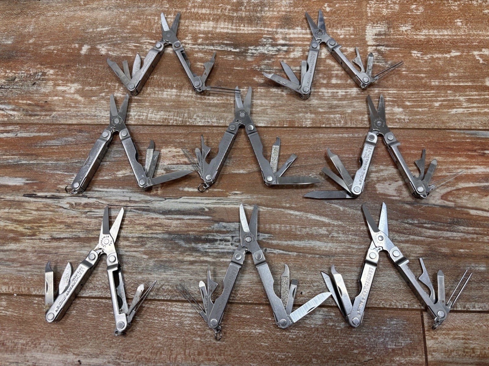 Leatherman Micra 8 Pack Multitools Stainless Scissors Knife Quantity 8x