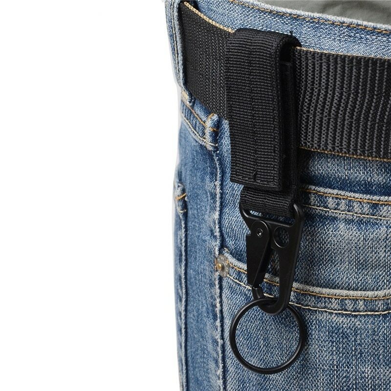 2pcs Carabiner Nylon Key Hook Molle Webbing Buckle Belt Accessories Camping Tool