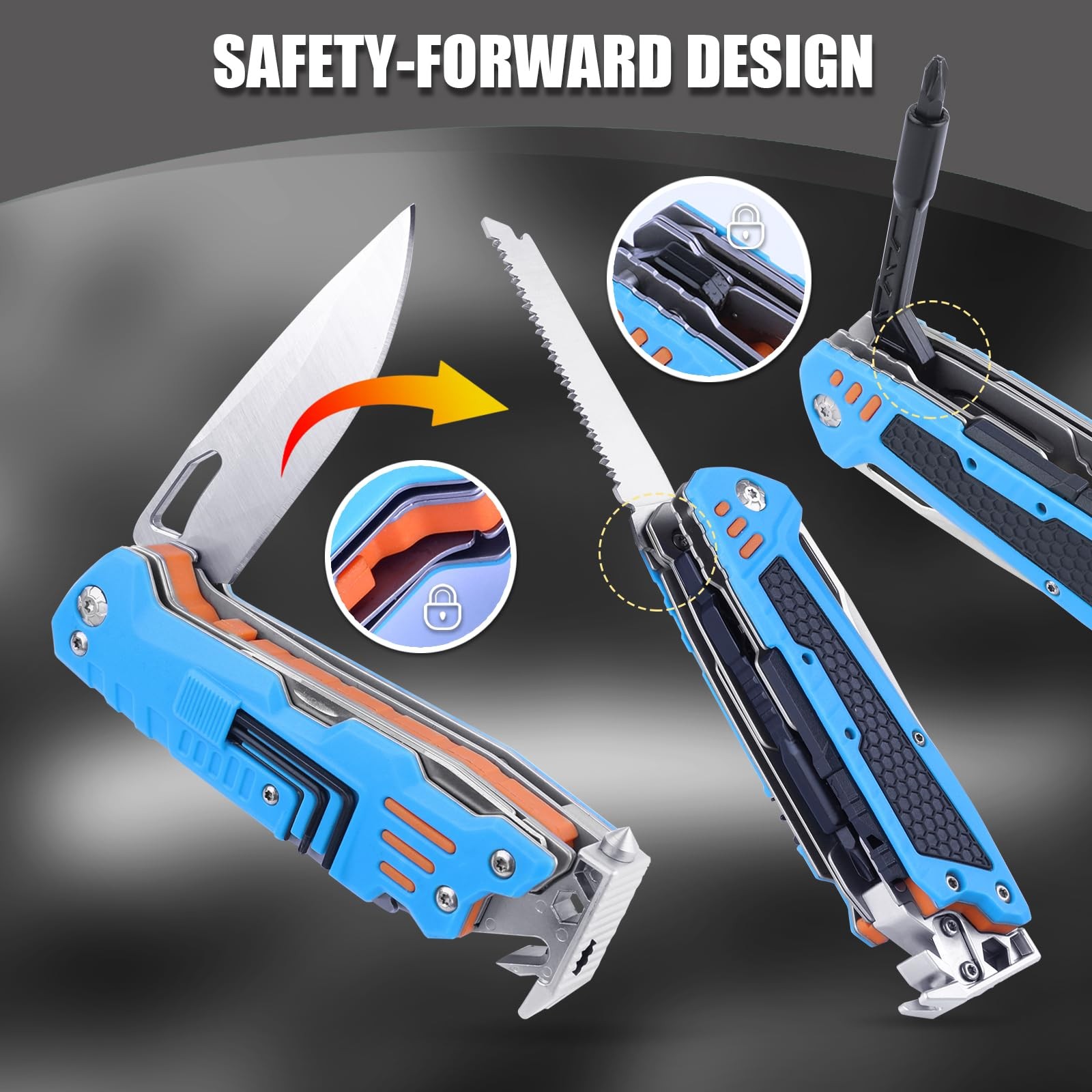 13 in 1 Multitool Knife with Nylon Sheath for Camping,Hiking,Survival,Outdoor…