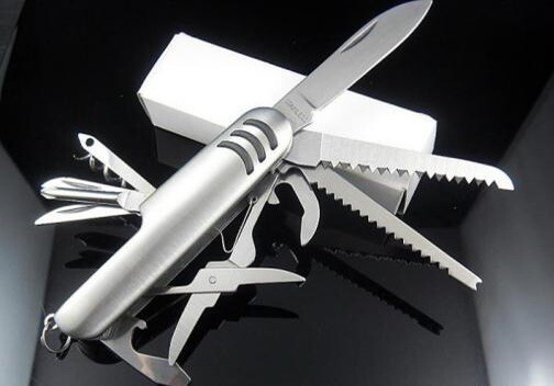 MultiFunction 11 Features Stainless Steel Pocket Tools Chest Knife 150pcs LOT