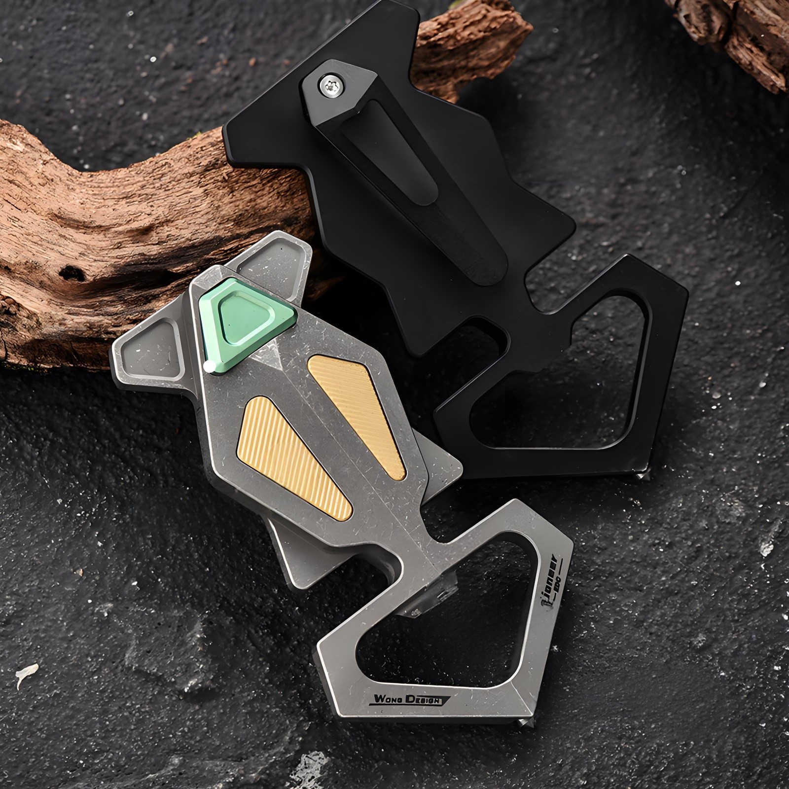 Titanium Alloy EDC Multi-Tool Keychain with Bottle Opener Safety Tip