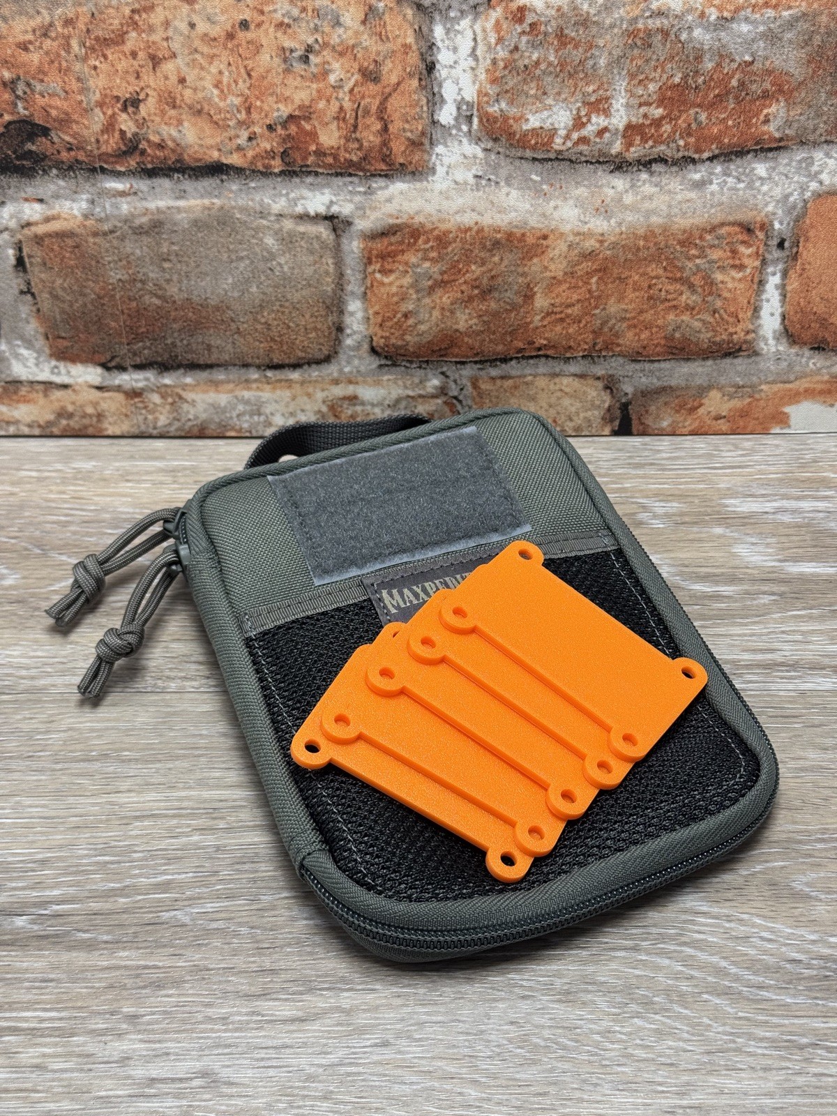 Hi-Vis Orange EDC Duct Tape Card 5-Pack – Reusable 2in Empty Holders USA Made