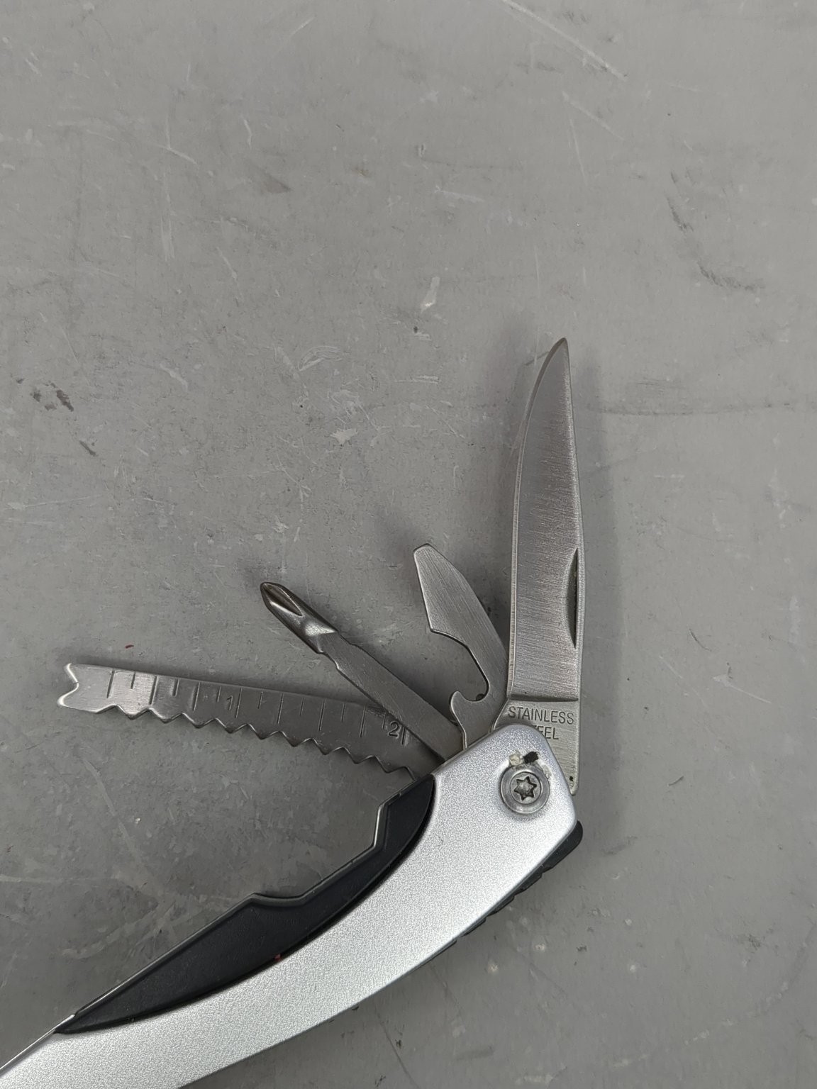 First Transit Multi-Tool Stainless Steel Pliers Knife Saw Screwdriver
