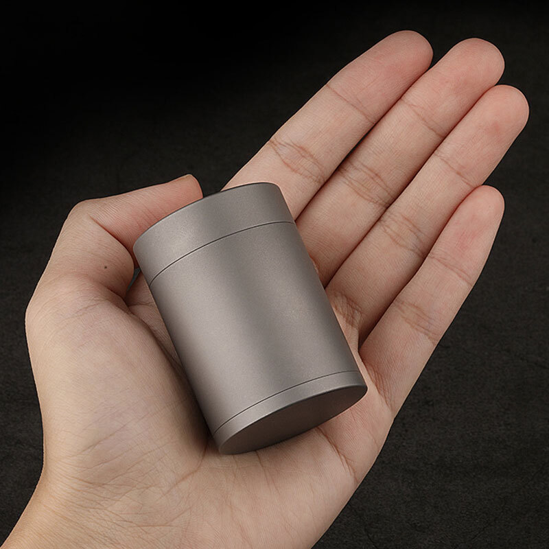 Hot TC4 Titanium Waterproof Large-capacity Storage Box Pill Container SealedTank