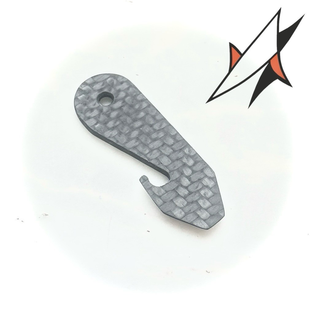 SharkTac PHD | Carbon Fiber EDC Tool | Chisel Edge Bottle Opener Pry Bar Key