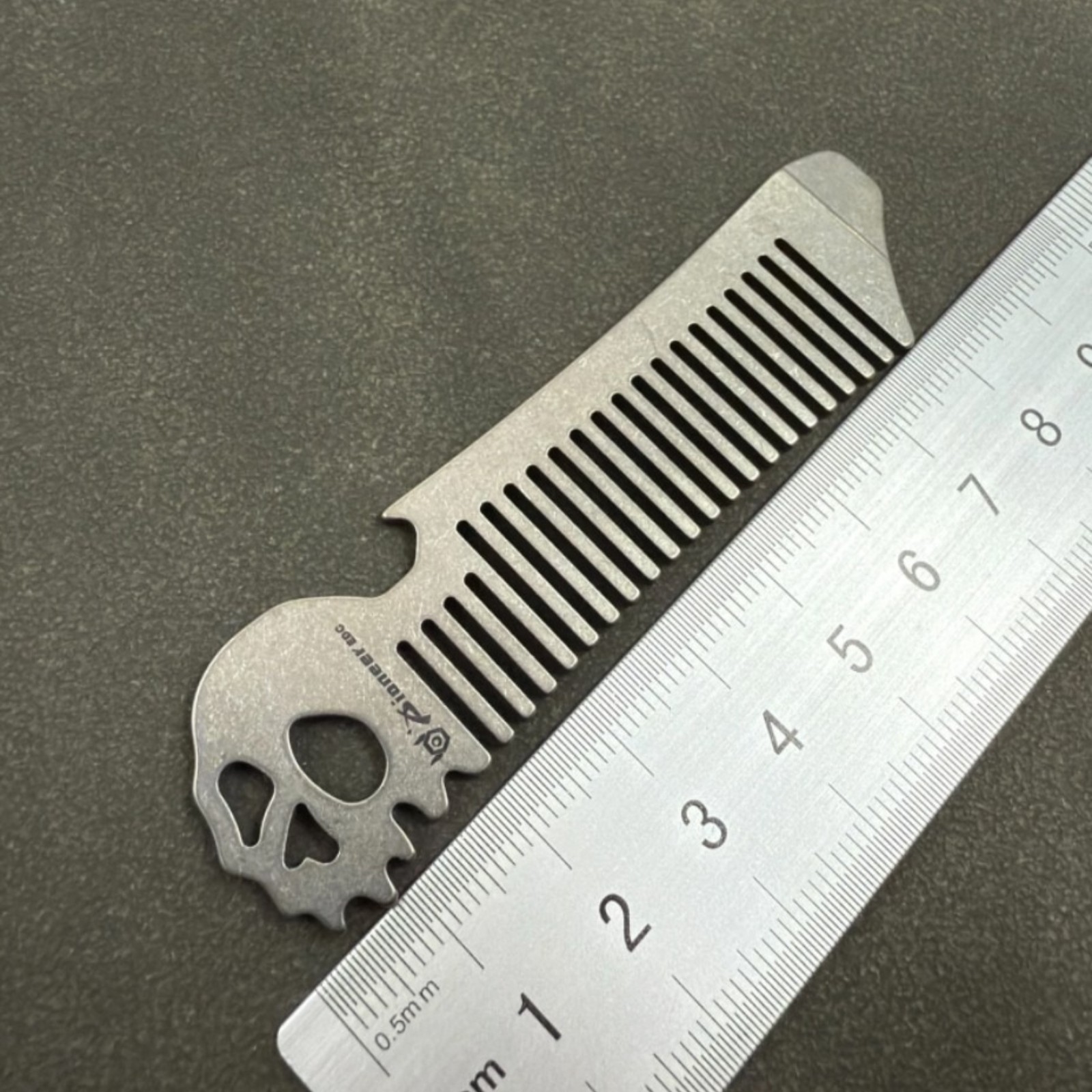 RIHE Design TC4 TITANIUM PRY Bar TOOL Ghost EDC bottle opener Comb Gift