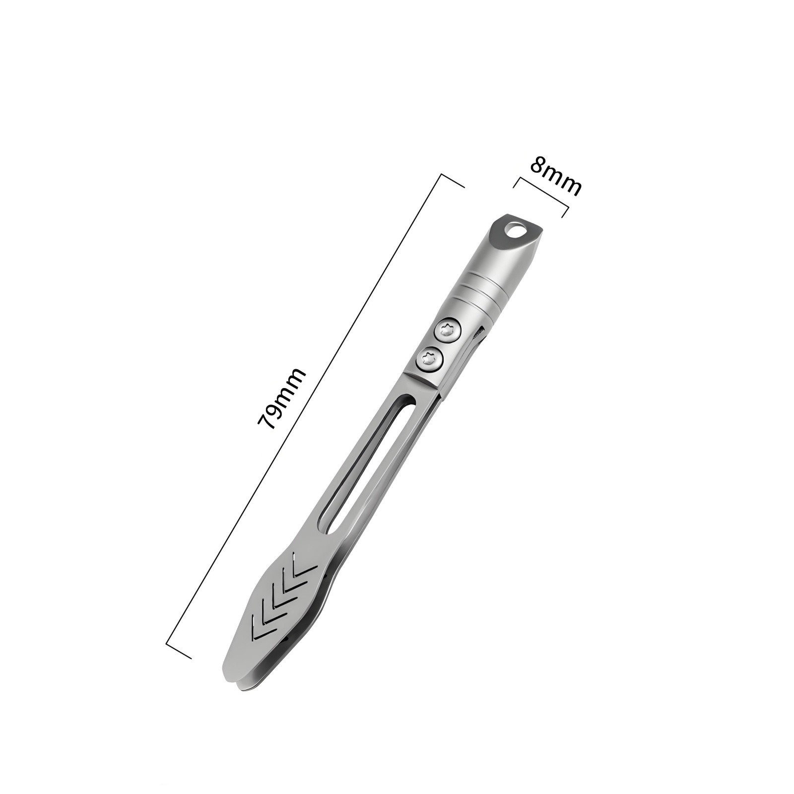 Titanium Alloy Mini Tweezers Keychain Outdoor Clamping Tool EDC Portable