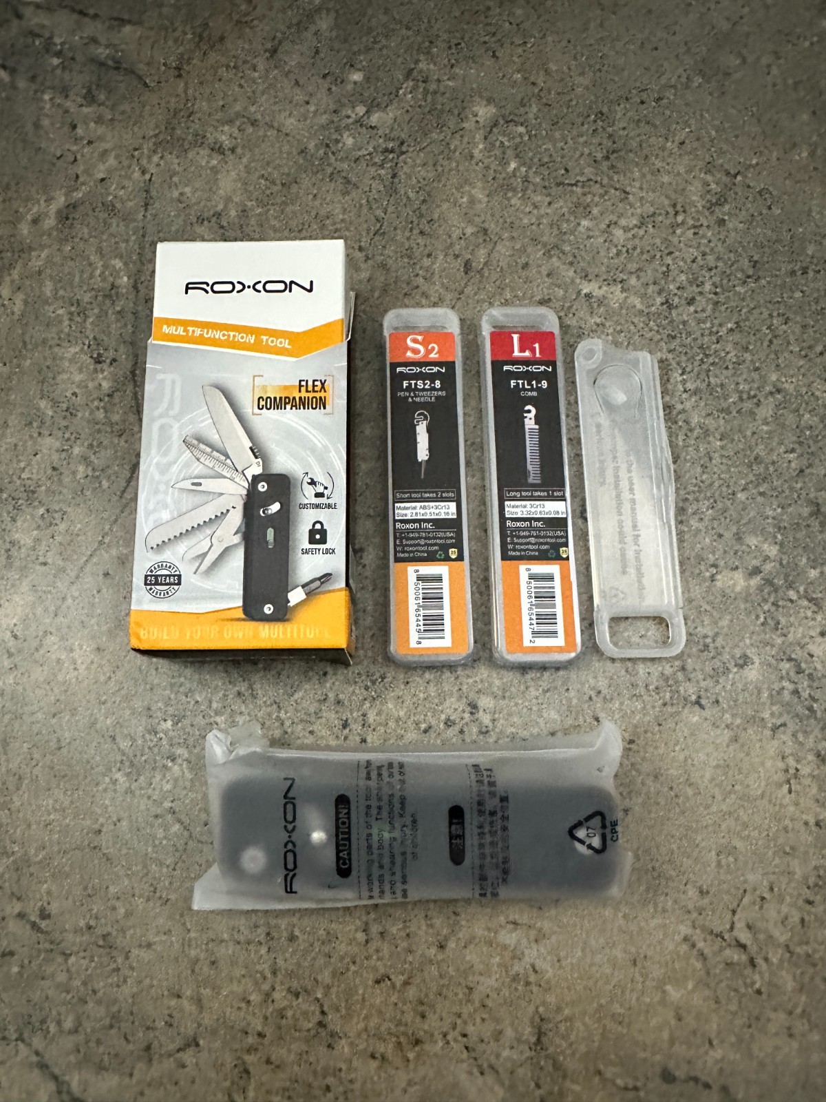 Roxon Flex Companion Multitool – 6 Tool + 2 Bonus Tools – S503G