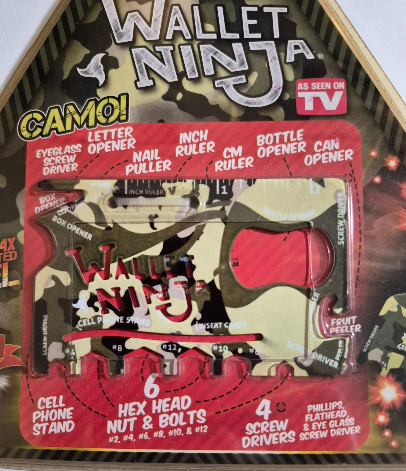 As Seen On TV- Wallet Ninja Camo Steel – new in package