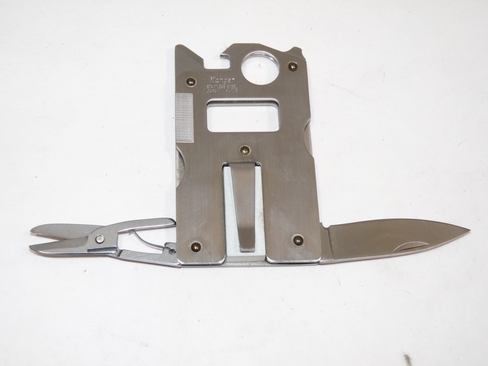 Vintage THE NATURE COMPANY Kanger SURVIVAL MULTI TOOL + Pouch Belt Sheath