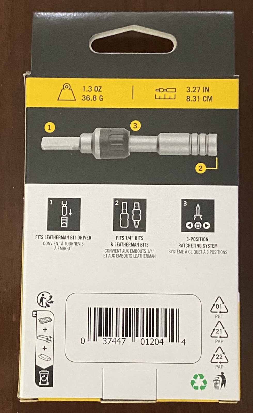 BRAND NEW IN BOX Leatherman Ratchet Driver 1/4 Hex Bit Model 931032 Ships Now