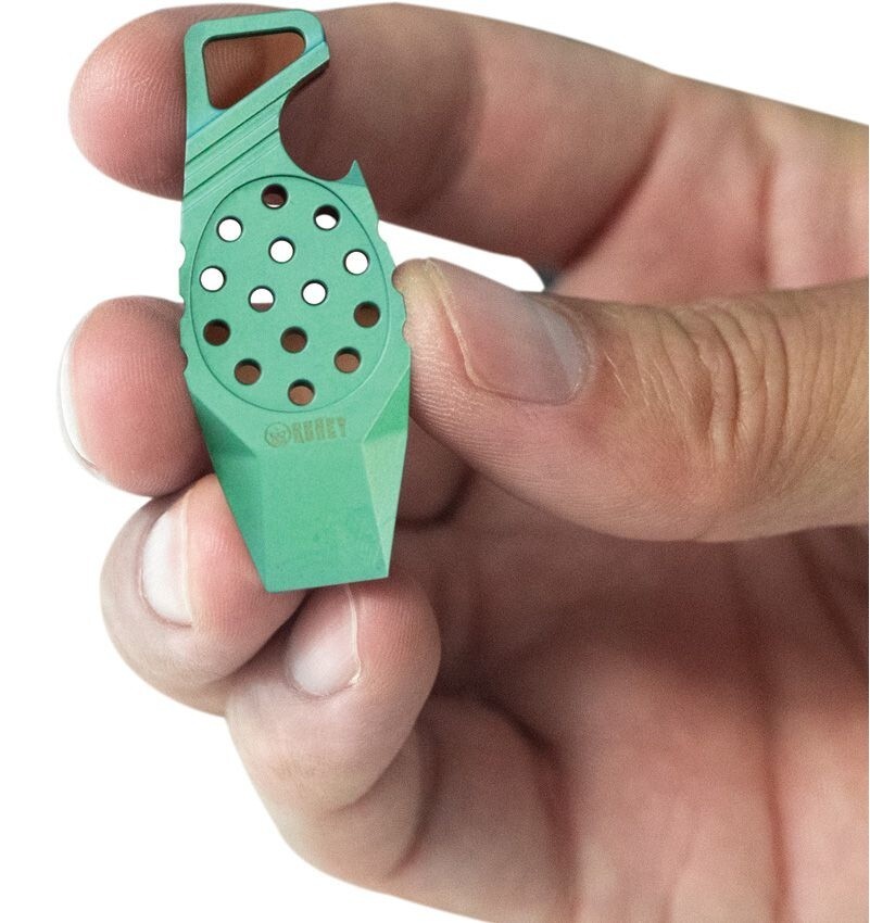 Kubey Green Titanium Multi Tool With Bottle Opener Pry Bar Loop For Lanyards