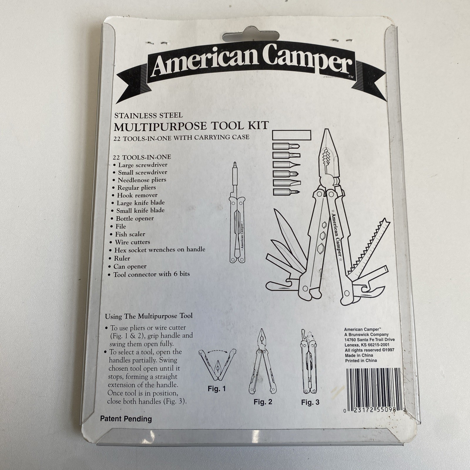 American Camper Stainless Steel Multipurpose Tool Kit 22 Tools in One