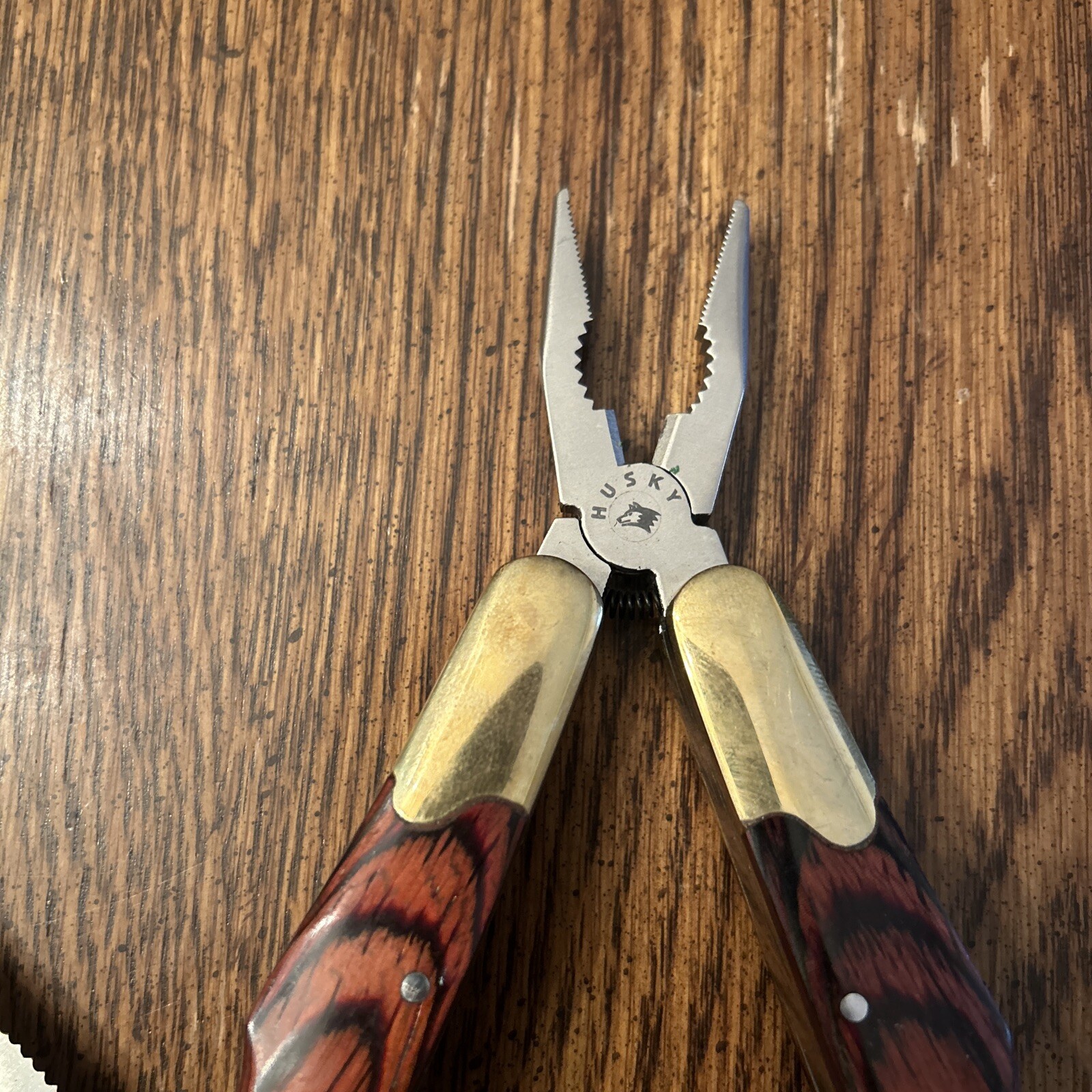 HUSKY 25 Years 25th Anniversary Limited Edition Multi-Tool Brass Wood VNTG READ