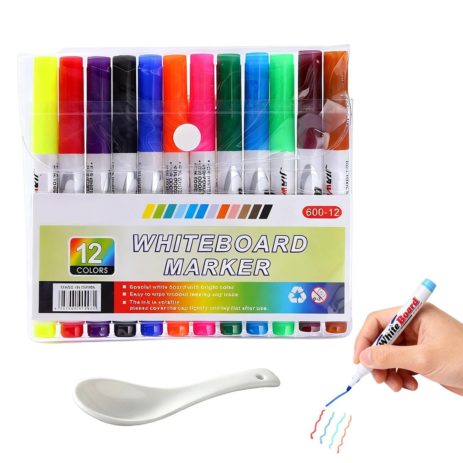 Water Floating Pens with Spoon, Magical Ink Art Set for Kids, Graffiti Drawing