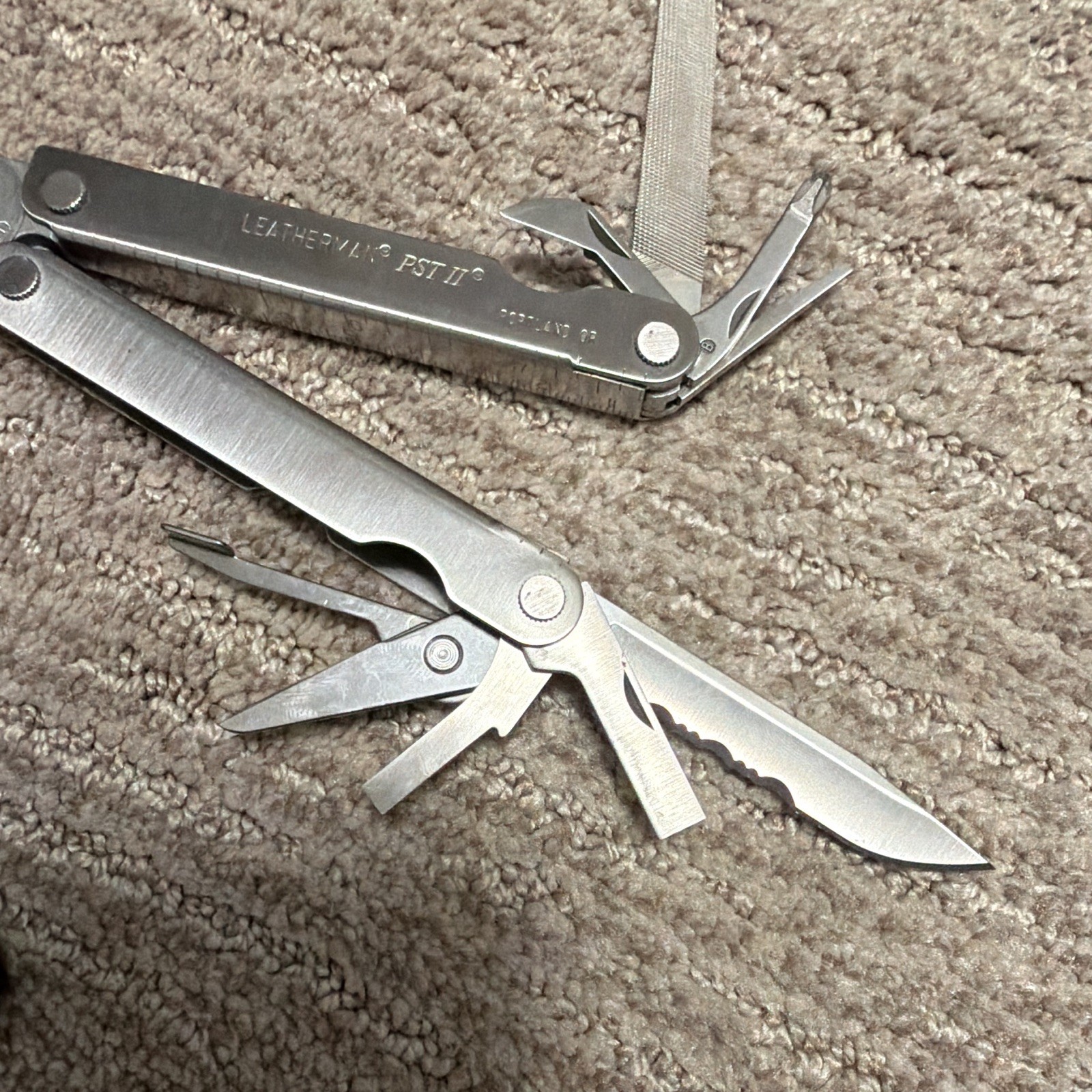 Leatherman PST II 9-Tool Stainless Multi-Tool Straight Edge, Sheath, 4in