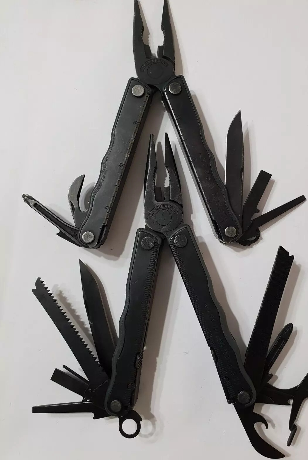 🔥2X Leatherman Black BO Blast Kick With Clip Multitool Retired Rare Collectable