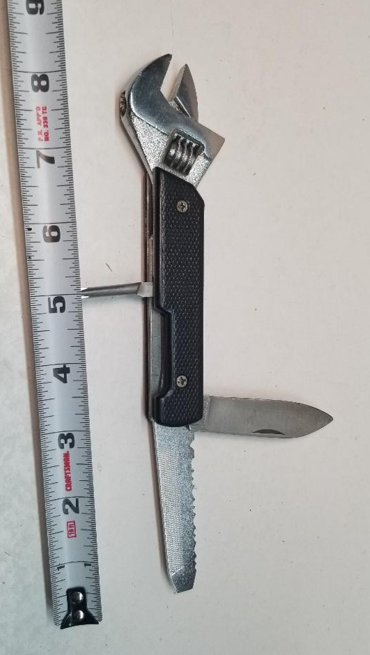 Fineline 5 in 1 Multi Tool Crescent Wrench Saw Screwdriver Knife Adjustable