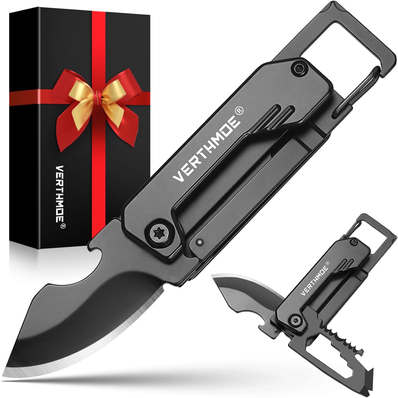 Gifts for Men Pocket Knife Keychain Multitool for Christmas…